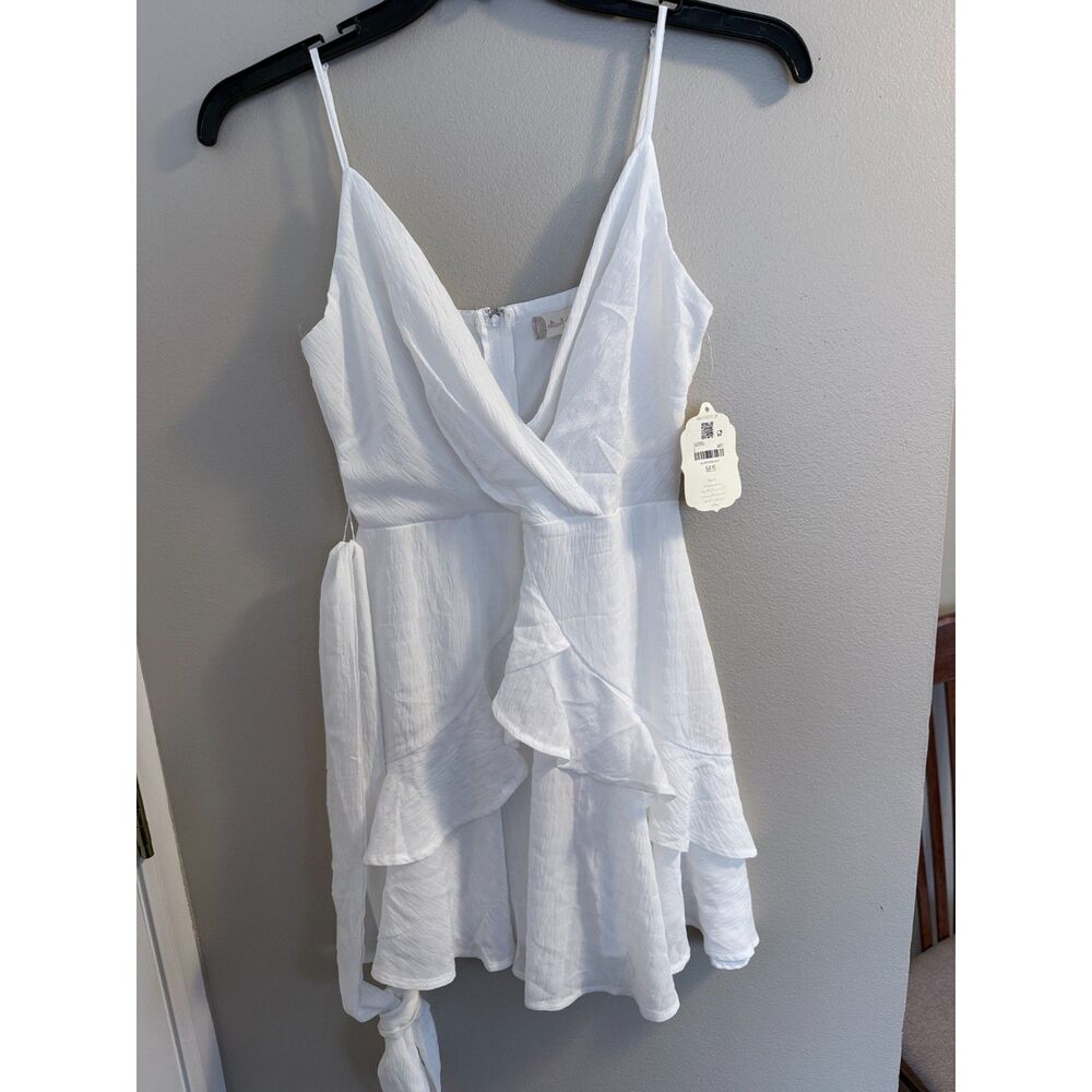 Altar'd State White Ruffle Mini Dress - NWT‎ - Size Small